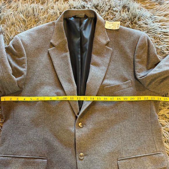 New Jos A Bank Gray Tailored Fit Wool Blazer Sport Jacket 48R Executive Collecti - Picture 11 of 14